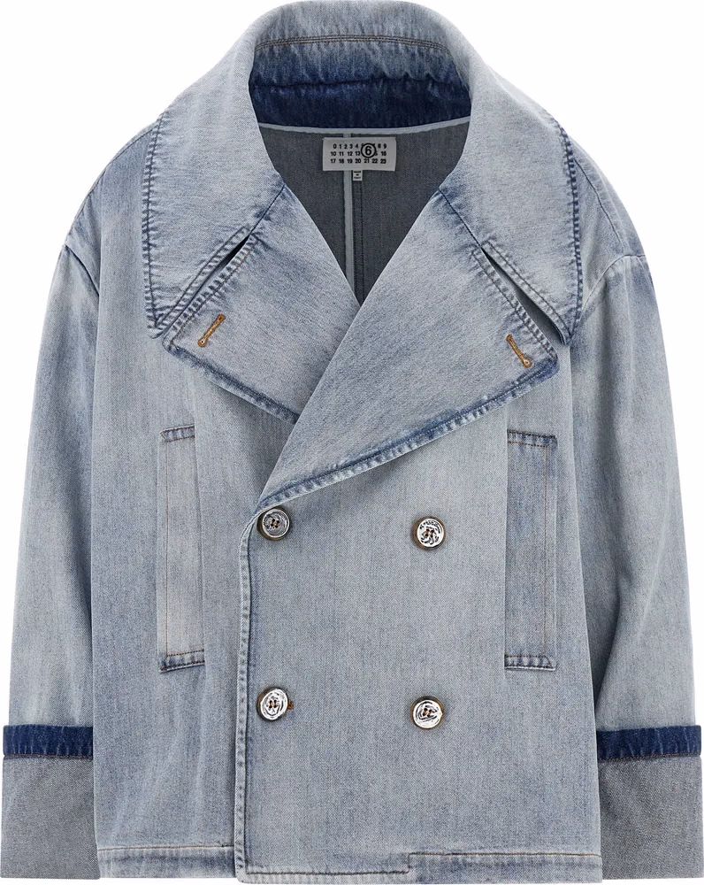MM6 Maison Margiela Blue Cotton Denim Jacket