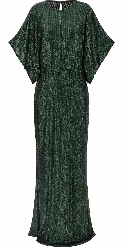 Norma Kamali Bicolor Polyester Long Dress