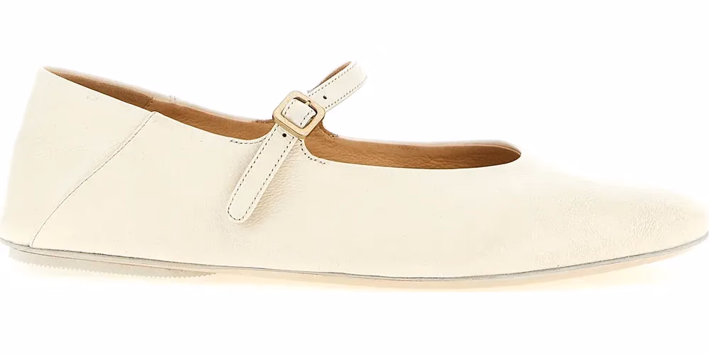 Marsell Beige Calfskin Ballet Flats