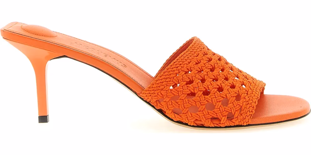 Jacquemus Orange Polyester Platform Sandals