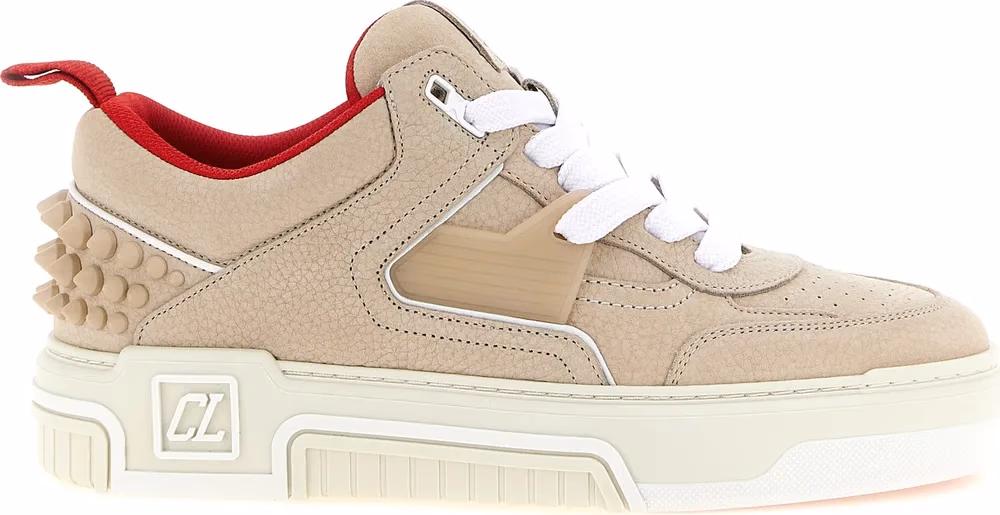 Christian Louboutin Beige Calfskin Athletic Sneakers