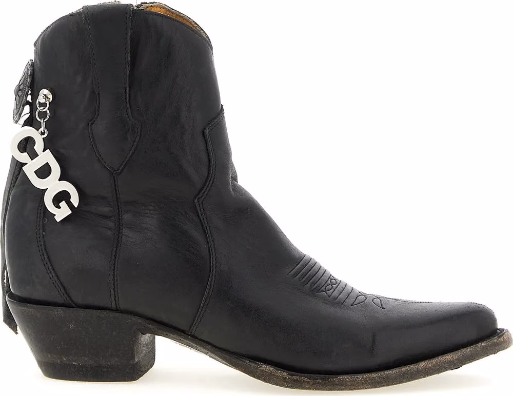 Comme Des Garçons Black Cowhide Chelsea Boots