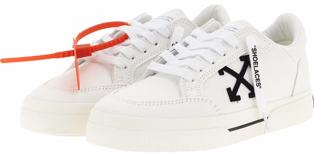 Off-White Bicolor Cotton Low Top Sneakers