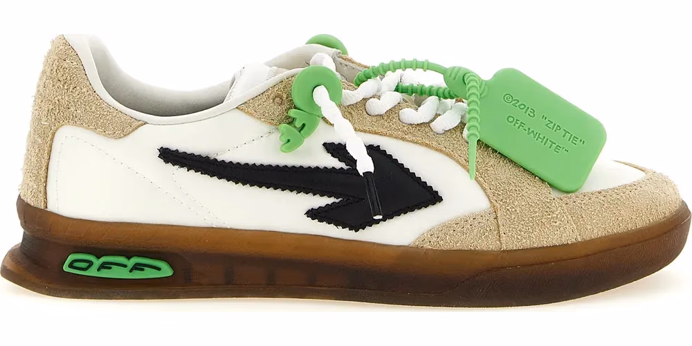 Off-White Multicolor Nylon Athletic Sneakers