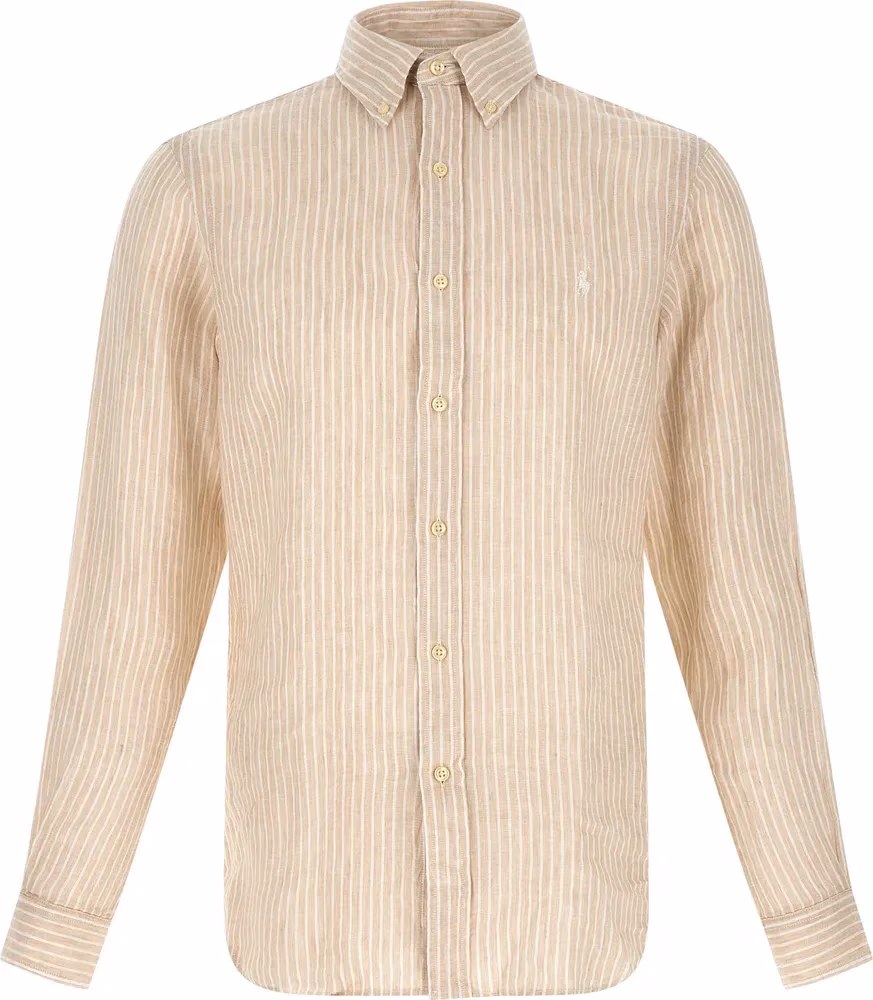 Polo Ralph Lauren Beige Linen Blouse