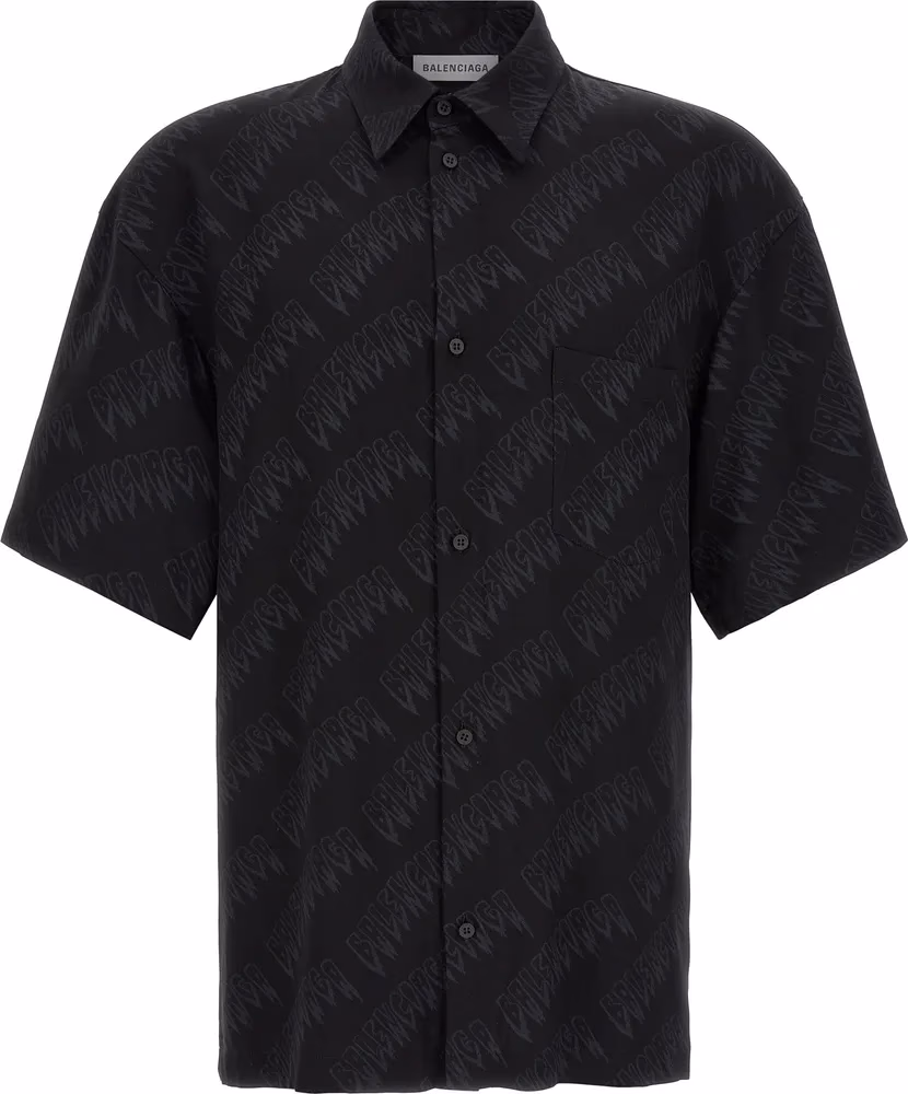 Balenciaga Black Viscose Blouse