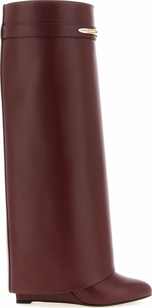 Givenchy Bordeaux Calfskin Over The Knee