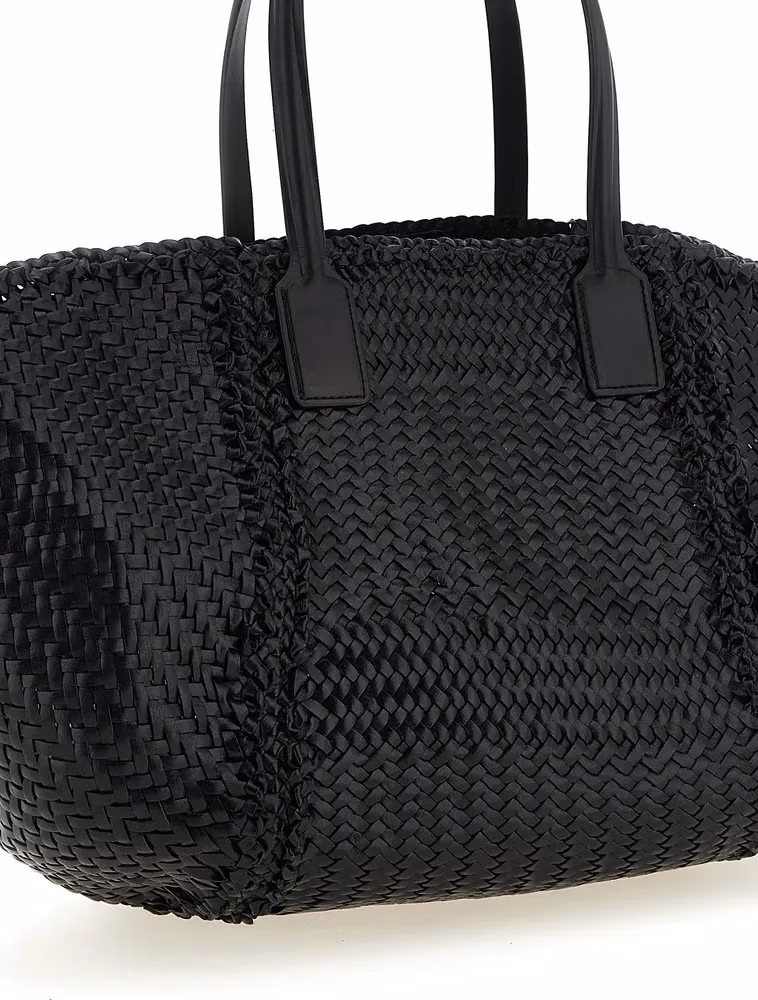 Dragon Diffusion Black Calfskin Tote Bag