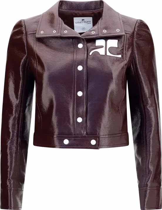Courrèges Bordeaux Cotton Jacket