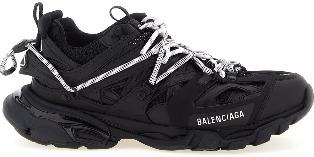 Balenciaga Black Polyethylene Athletic Sneakers