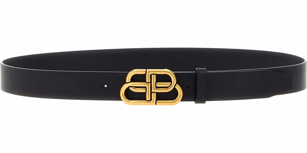 Balenciaga Black Calfskin Regular Belt