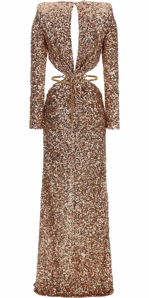 Elisabetta Franchi Multicolor Polyester Long Dress