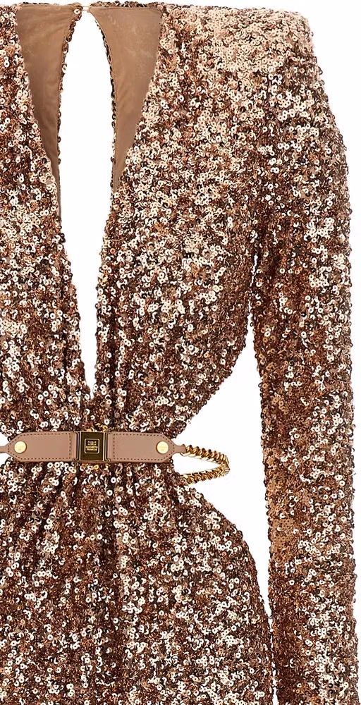 Elisabetta Franchi Multicolor Polyester Long Dress