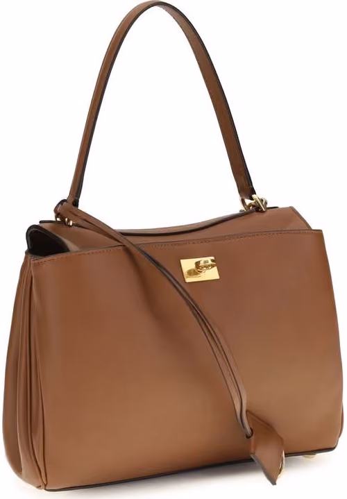 Balenciaga Brown Calf Leather Bos Taurus Shoulder Bag