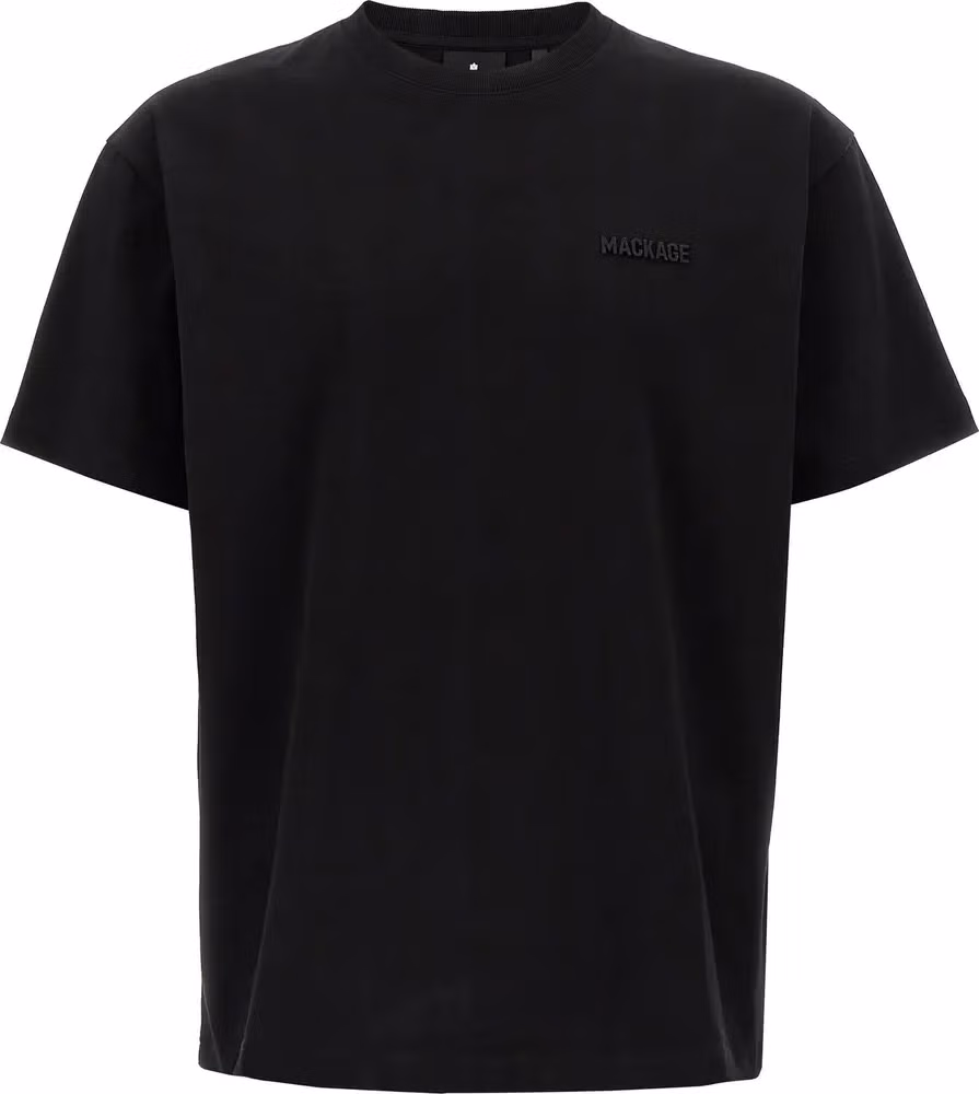 Mackage Black Cotton T-Shirt