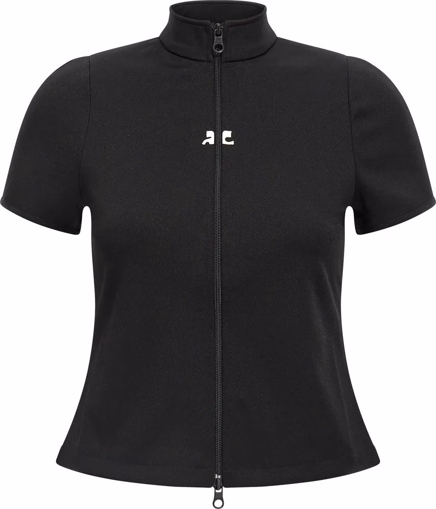Courrèges Black Polyester Top
