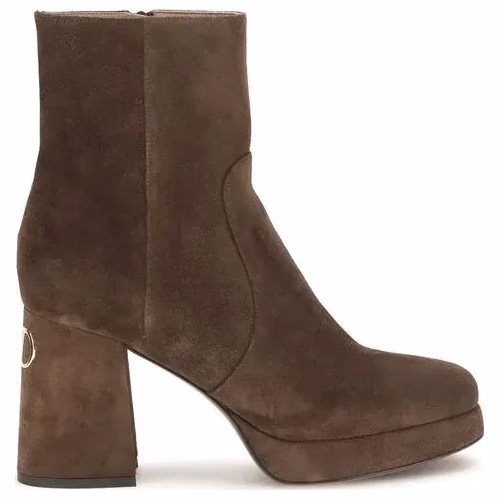 Valentino Garavani Brown Calf Leather Bos Taurus Ankle Boots