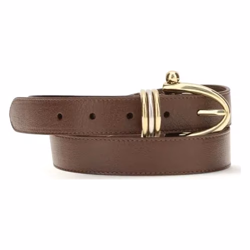 Chloé Brown Calf Leather Bos Taurus Belt