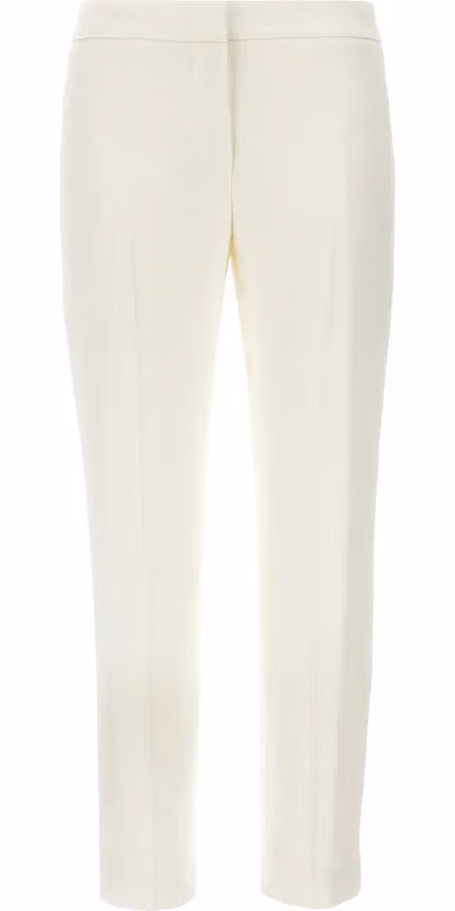 Alexander McQueen White Viscose Casual Pants