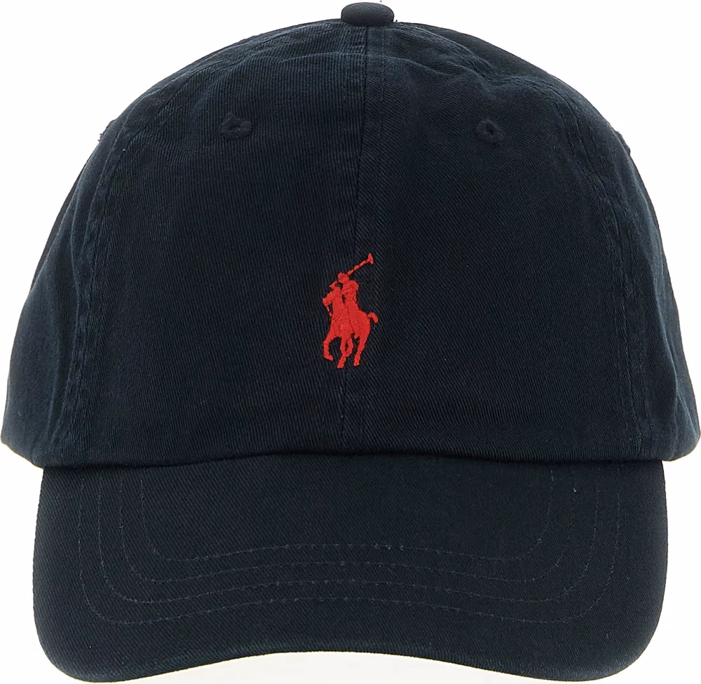 Polo Ralph Lauren Black Cotton Cap (Baseball Hat)