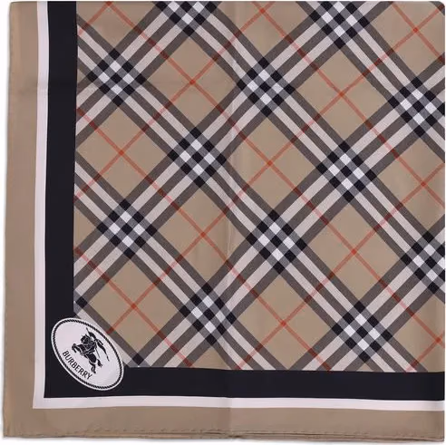 Burberry Beige Silk Scarf