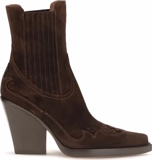 Paris Texas Brown Calf Leather Bos Taurus Ankle Boots