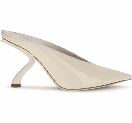 Ferragamo Beige Calf Leather Bos Taurus Mules