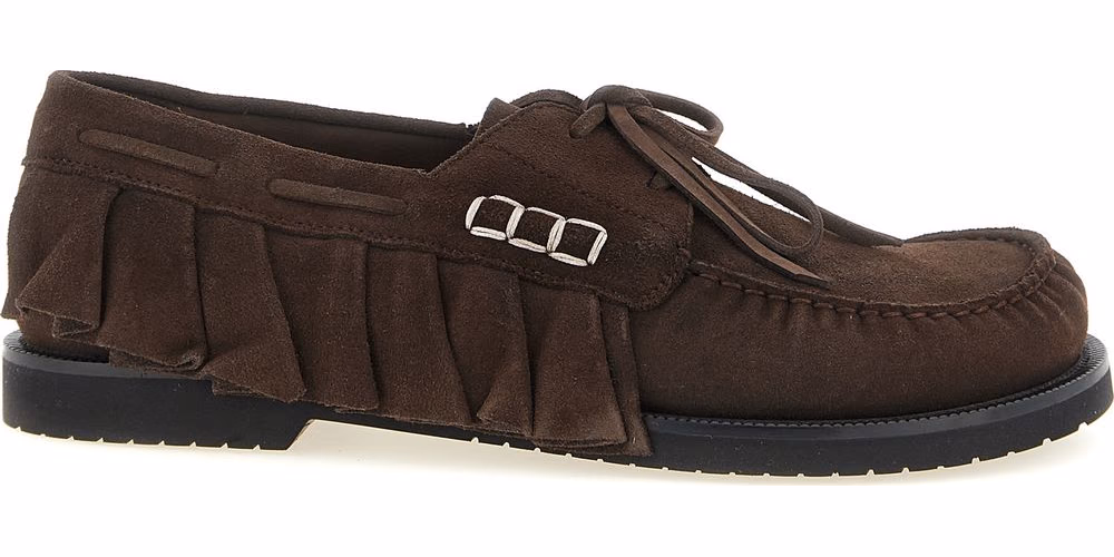 J.W.Anderson Brown Suede Leather Moccassin