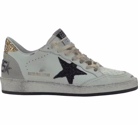 Golden Goose White Goatskin Sneakers