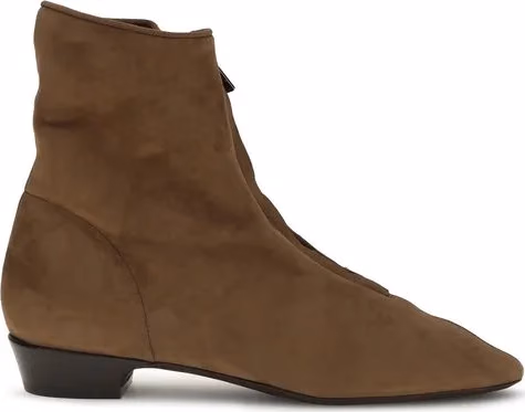 Herbert Levine Brown Calf Leather Bos Taurus Ankle Boots
