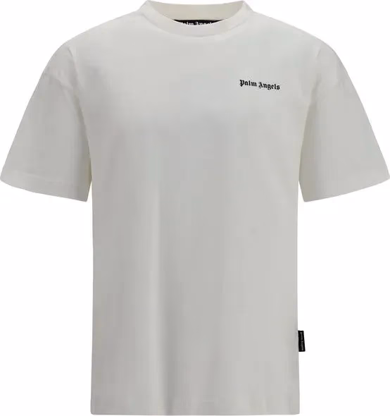 Palm Angels White Cotton T-Shirt
