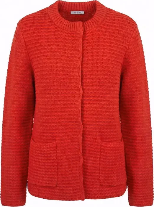 Malo Red Cotton Women's Cardigan