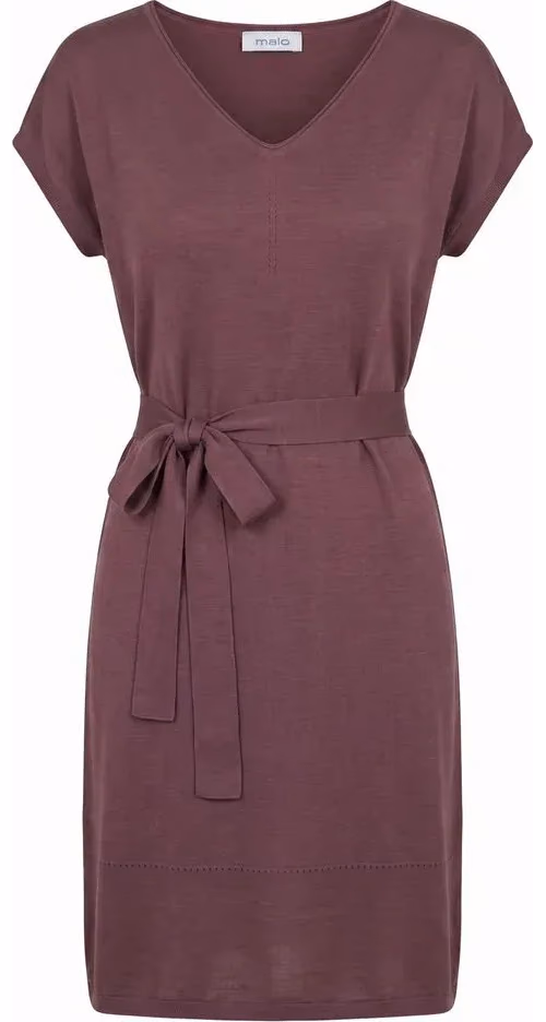 Malo Purple Silk Women Dress