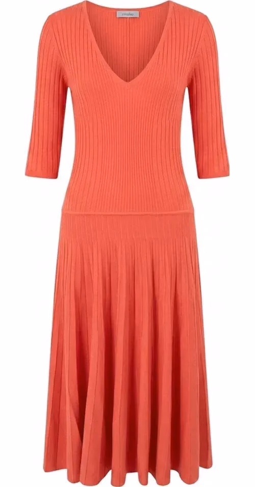 Malo Red Cotton Women Dress