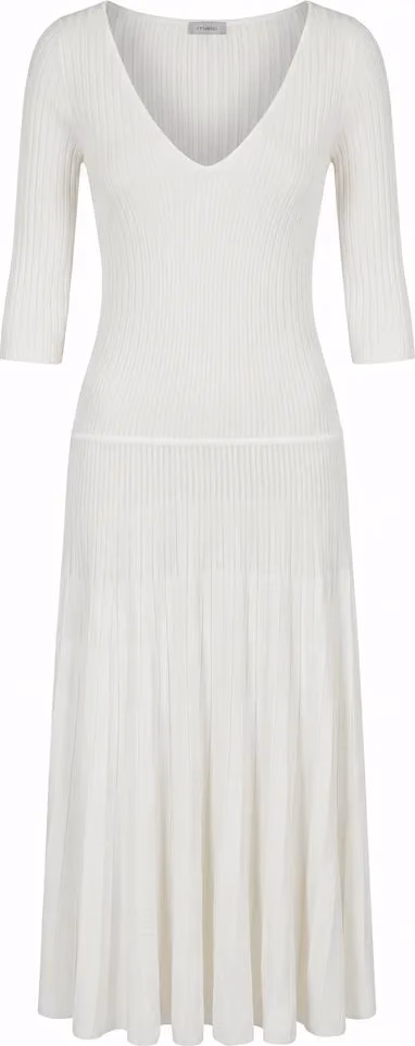 Malo White Cotton Women Dress