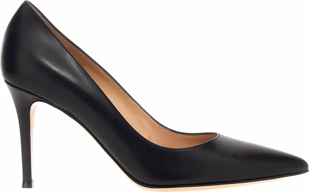 Gianvito Rossi Black Calfskin High Heel Pumps