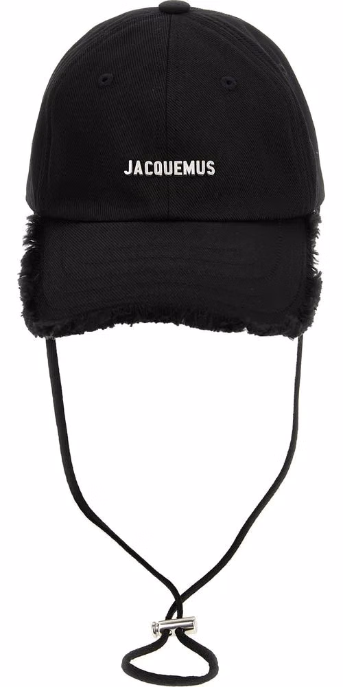 Jacquemus Black Cotton Cap (Baseball Hat)