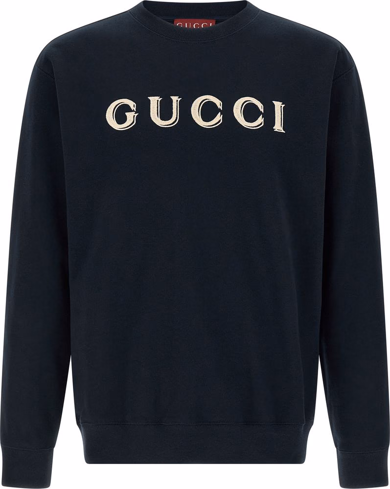 Gucci Blue Cotton Sweatshirt