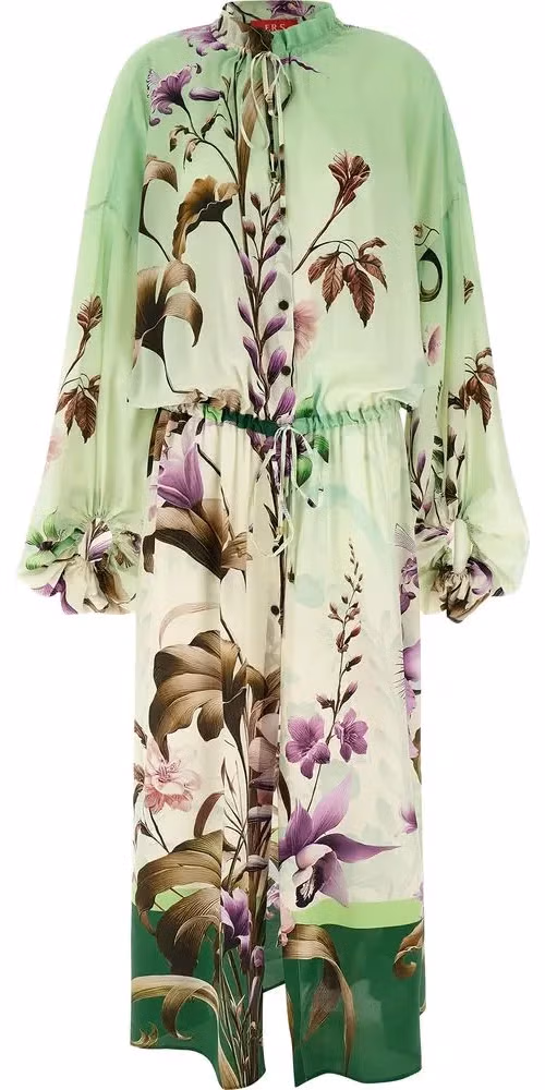F.R.S. - FOR RESTLESS SLEEPERS Bicolor Silk Long Dress