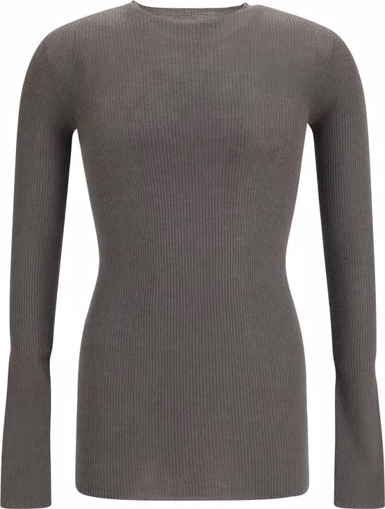 Rick Owens Gray Wool Oves Aries Sweatshirt