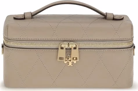 Tory Burch Gray Calf Leather Bos Taurus Wallet