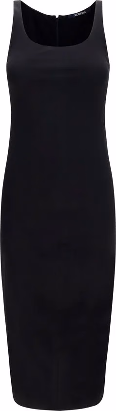 Jacquemus Black Viscose Casual Dress