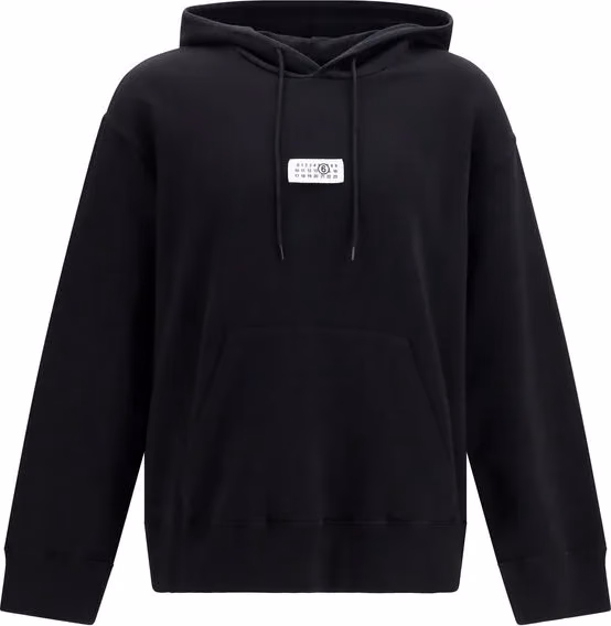 MM6 Black Cotton Sweatshirt