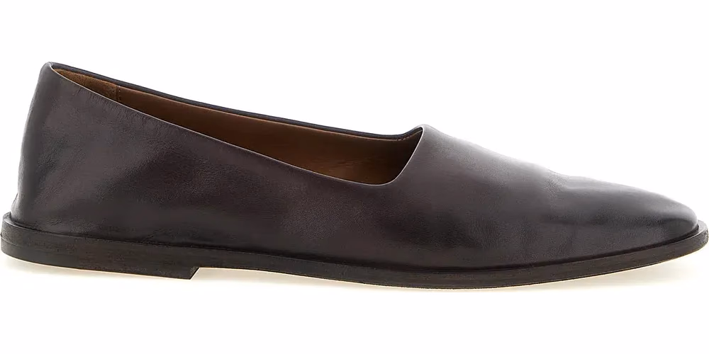 Marsell Brown Calfskin Ballet Flats