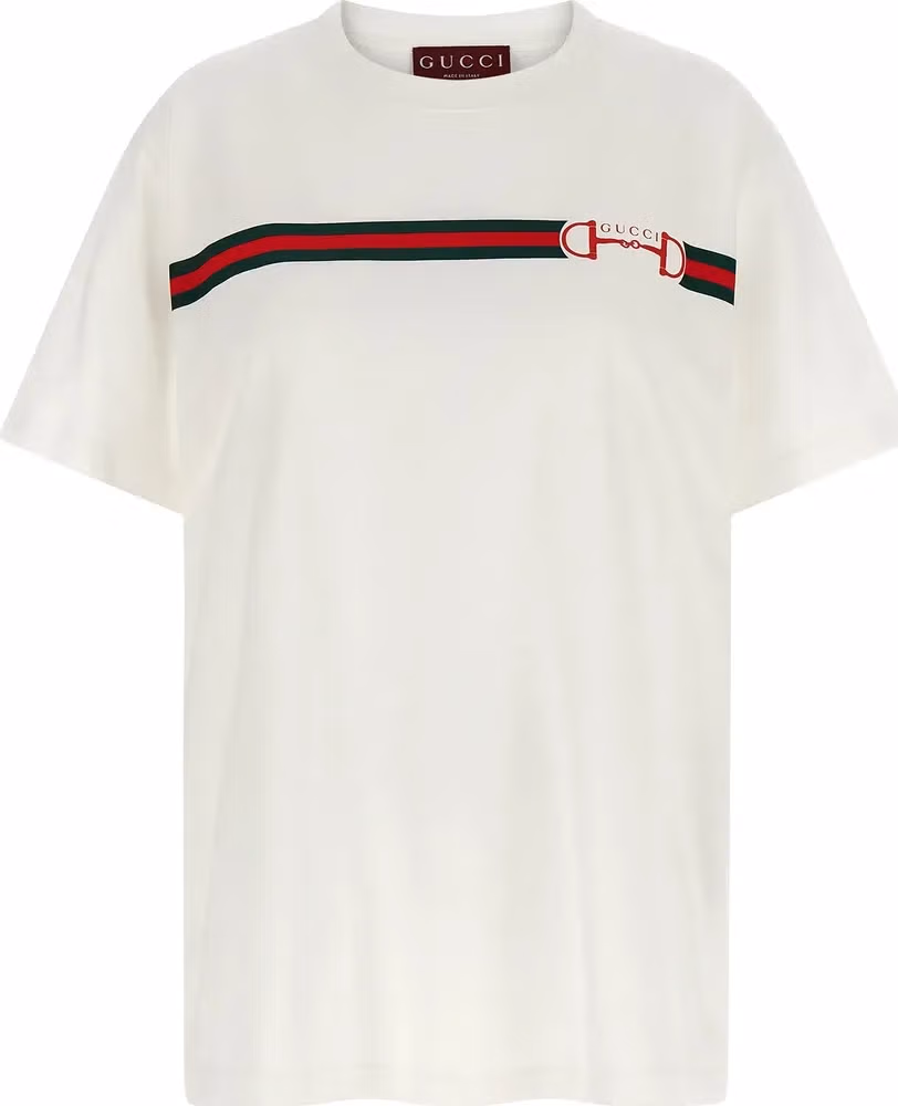 Gucci White Cotton T-Shirt