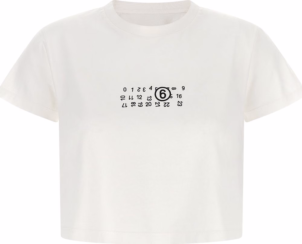 MM6 Maison Margiela White Cotton T-Shirt