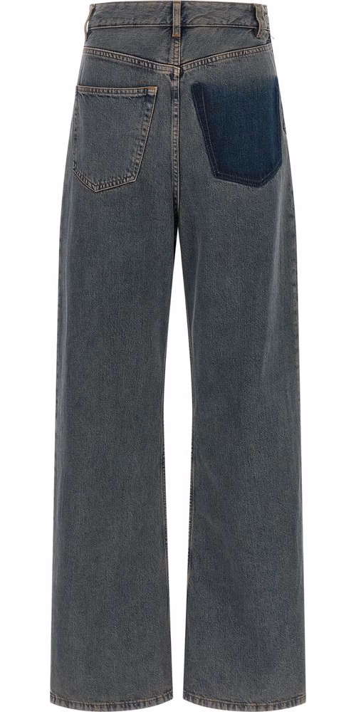 MM6 Maison Margiela Gray Cotton Jeans Denim