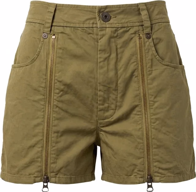 Mr&Mrs Italy Green Cotton Women Shorts