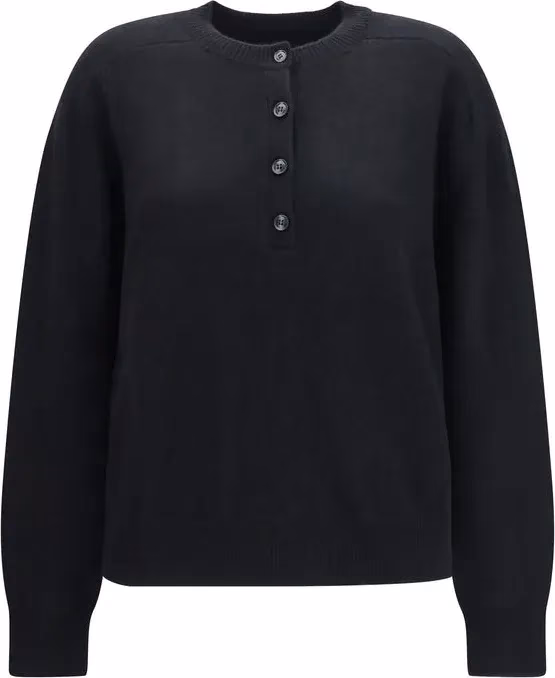 Loulou De Saison Black Cashmere Sweatshirt