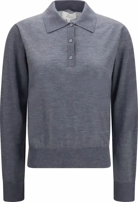 Loulou De Saison Gray Cashmere Shirt